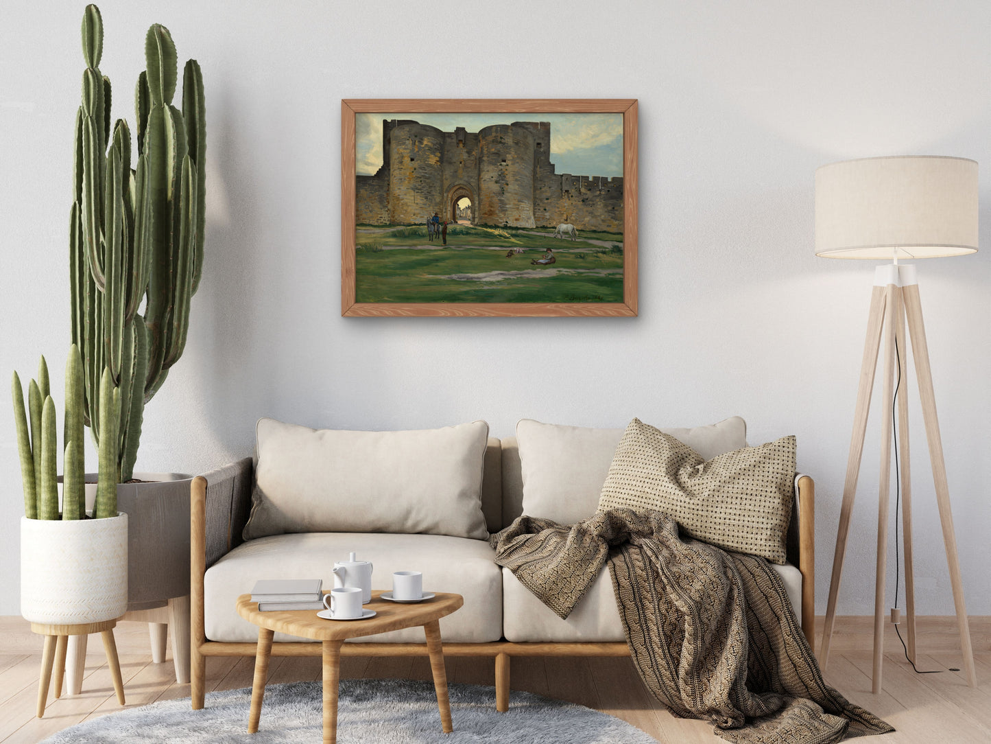 Porte de la Reine at Aigues Mortes by Jean Frédéric Bazille 1867, Wall Art Print, Fine Art Reproduction, Museum Quality Decor, Poster