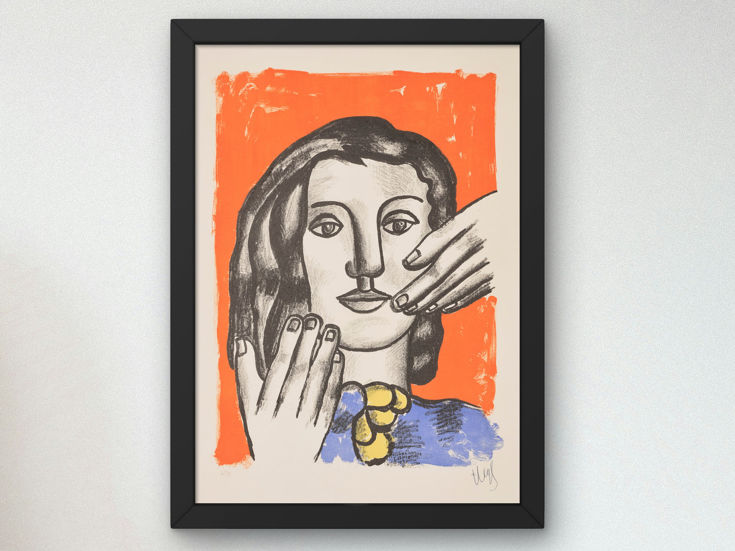 The Great Margot by Fernand Léger 1951, Wall Art Print, Fine Art Reproduction, Museum Quality Decor, Poster