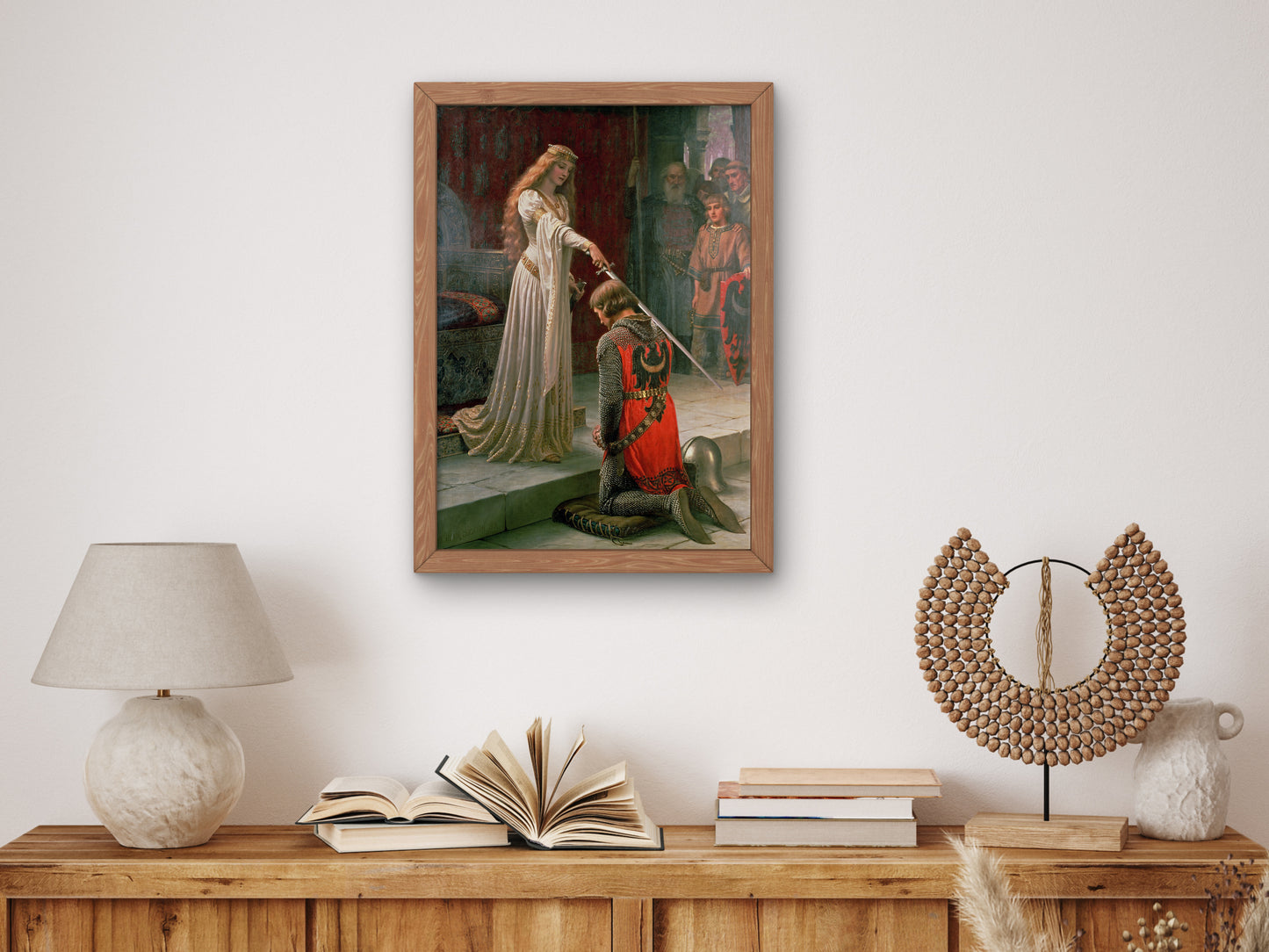 The Accolade by Edmund Blair Leighton 1901, Wall Art Print, Fine Art Reproduction, Museum Quality Decor, Poster
