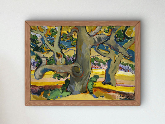 Trees in France by Emily Carr 1911, Wall Art Print, Fine Art Reproduction, Museum Quality Decor, Poster