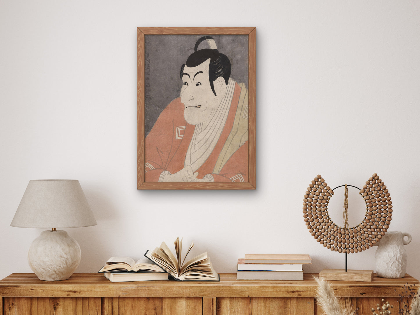 Ichikawa Ebizō IV as Takemura Sadanoshin by Tōshūsai Sharaku 1794, Wall Art Print, Fine Art Reproduction, Museum Quality Decor, Poster