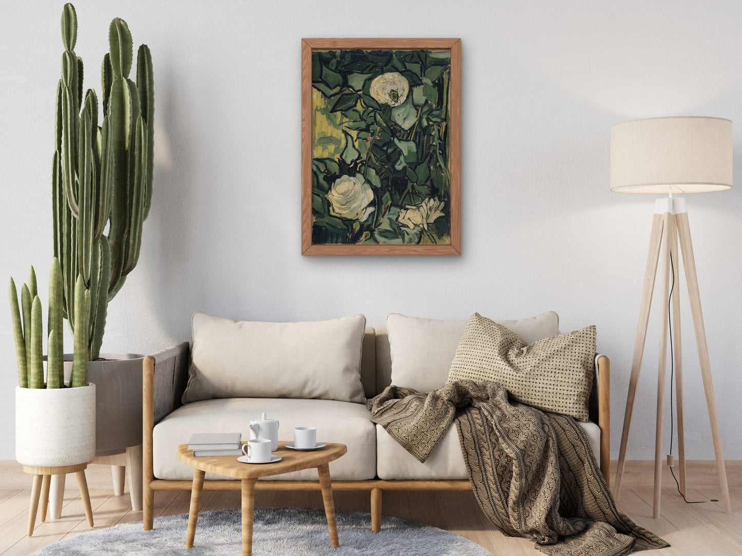 Roses by Vincent van Gogh 1890, Wall Art Print, Fine Art Reproduction, Museum Quality Decor, Poster