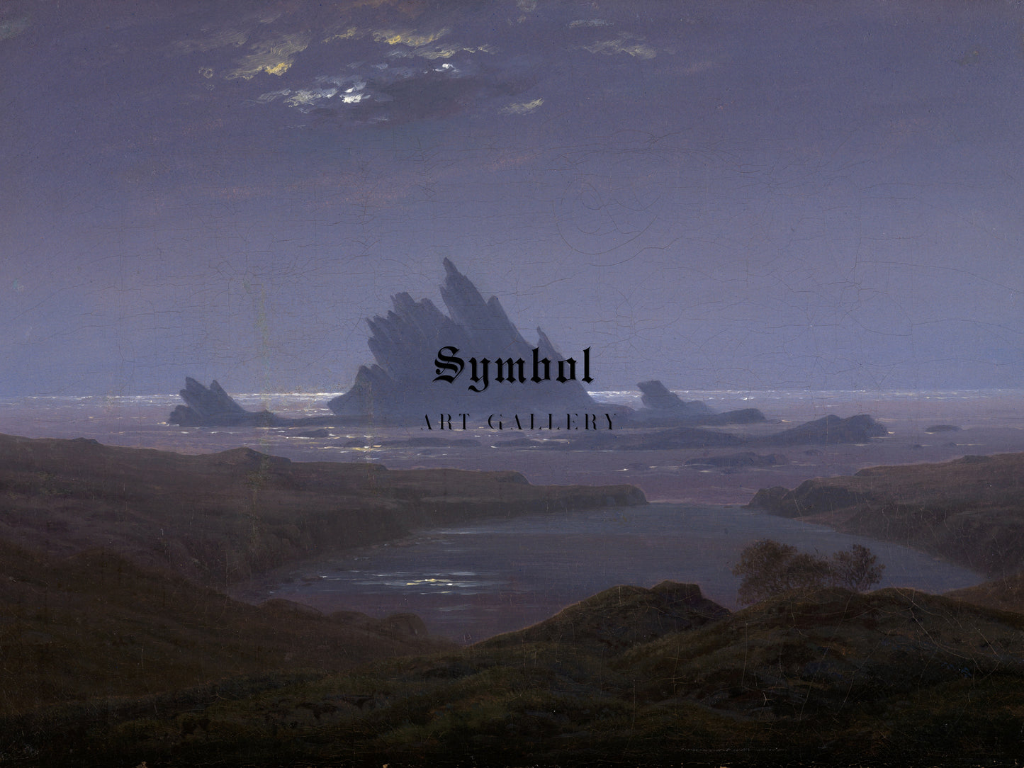 Felsenriff am Meeresstrand by Caspar David Friedrich 1824, Wall Art Print, Fine Art Reproduction, Museum Quality Decor, Poster
