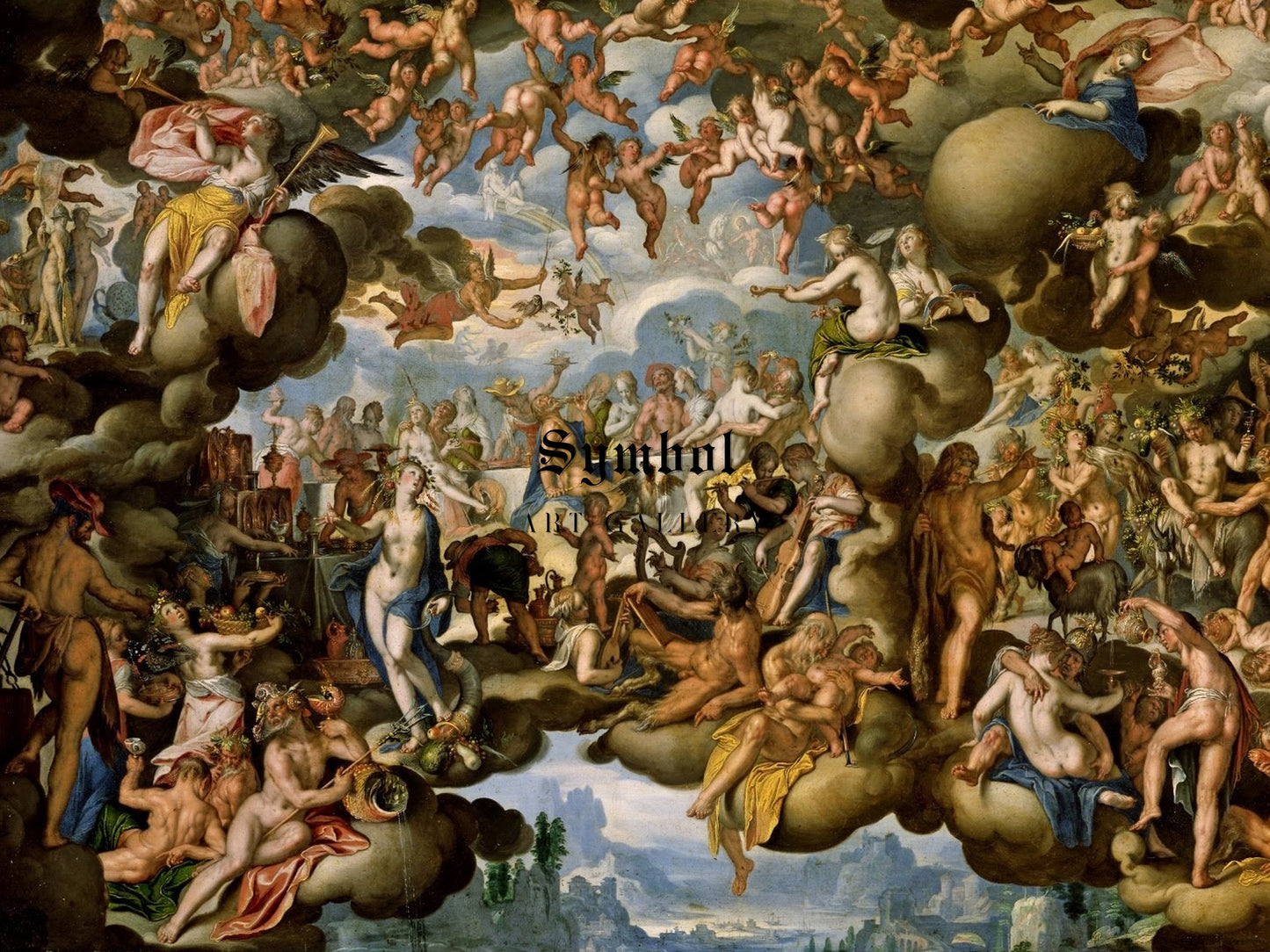Marriage of Peleus and Thetis by Joachim Wtewael 1602, Wall Art Print, Fine Art Reproduction, Museum Quality Decor, Poster