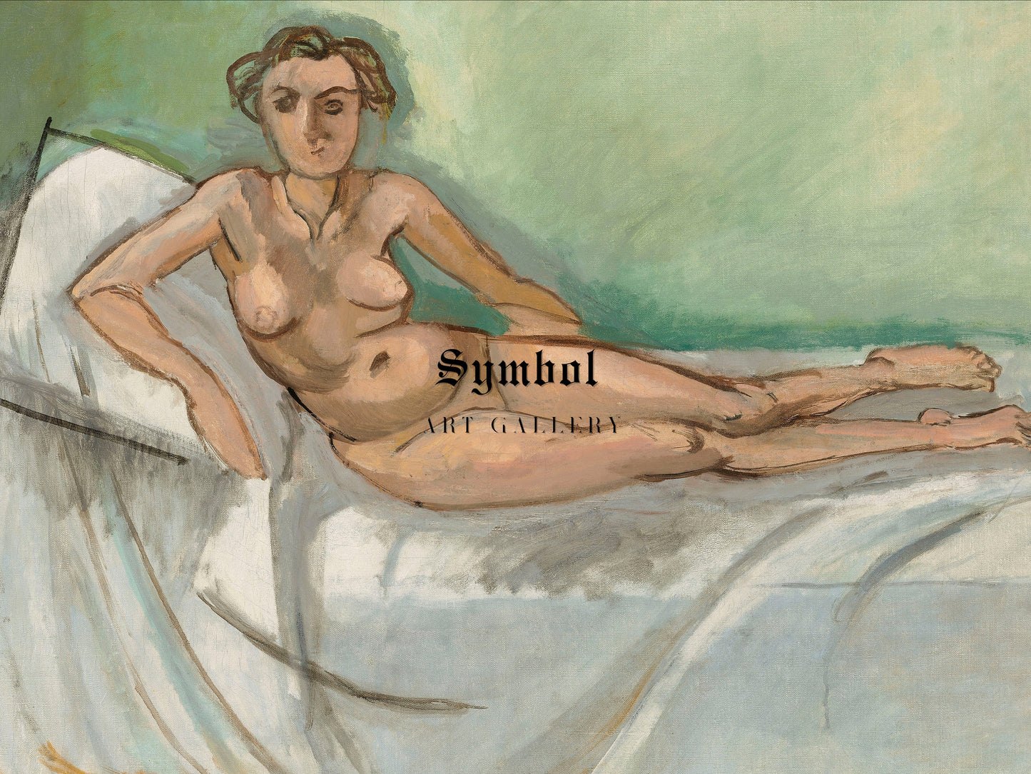 Half Reclining Nude by Henri Matisse 1918, Wall Art Print, Fine Art Reproduction, Museum Quality Decor, Poster