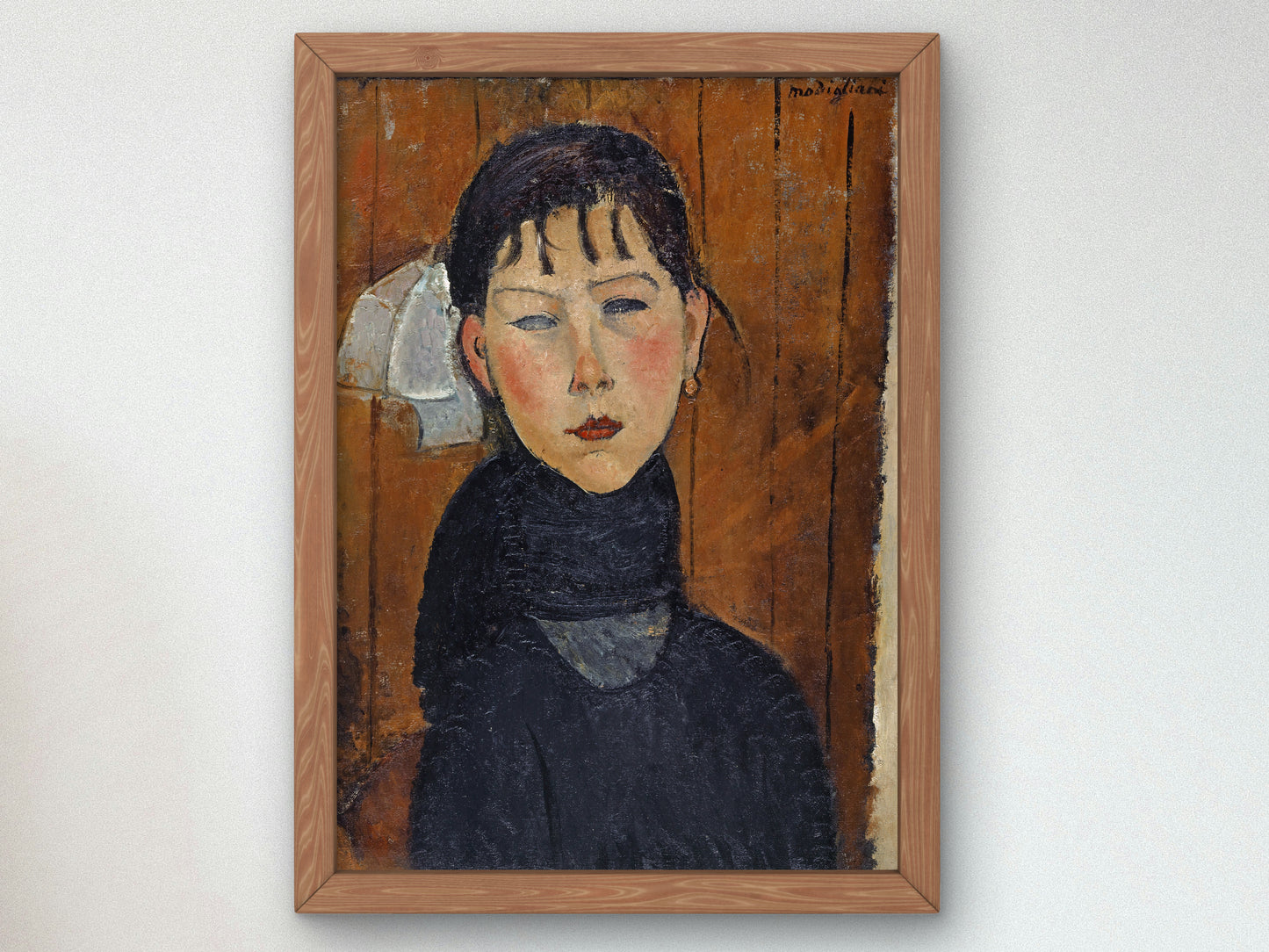 Marie, Daughter of the People by Amedeo Modigliani 1918, Wall Art Print, Fine Art Reproduction, Museum Quality Decor, Poster