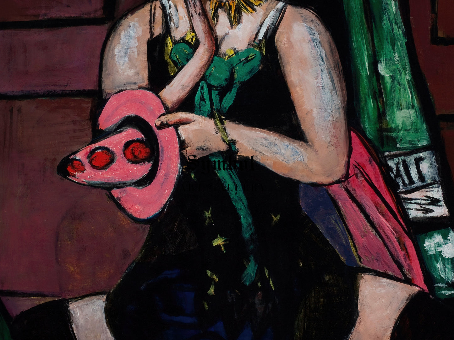 Columbine by Max Beckmann 1950, Wall Art Print, Fine Art Reproduction, Museum Quality Decor, Poster