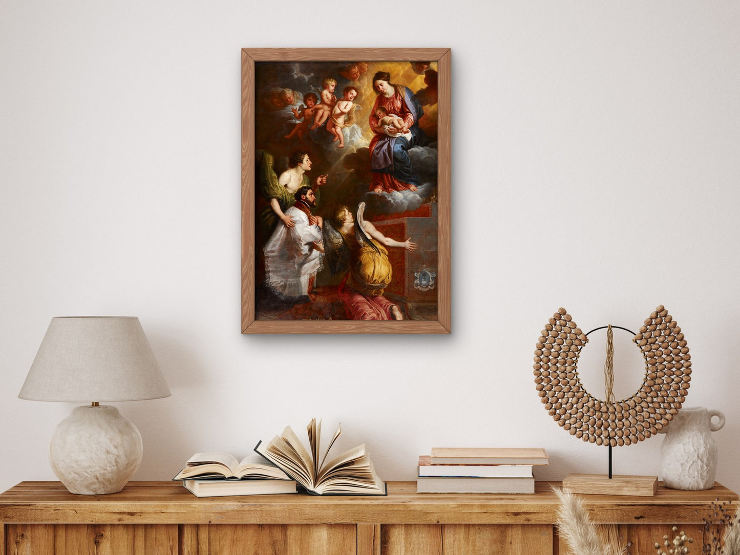 The Vision of St. Francis Xavier by Érasme Quellin the Younger 1656, Wall Art Print, Fine Art Reproduction, Museum Quality Decor, Poster