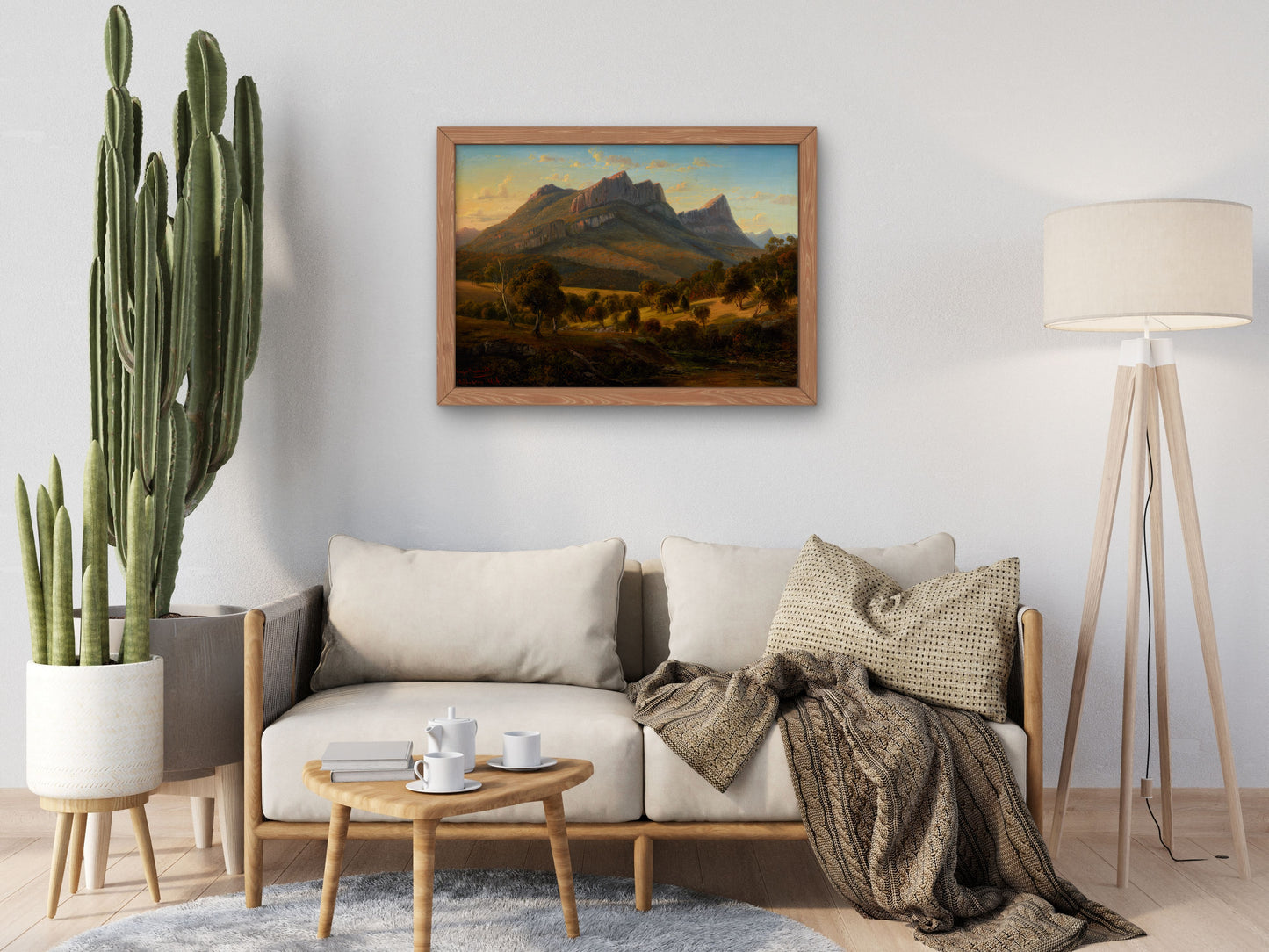 Mount Abrupt, the Grampians, Victoria by Eugene von Guérard 1856, Wall Art Print, Fine Art Reproduction, Museum Quality Decor, Poster
