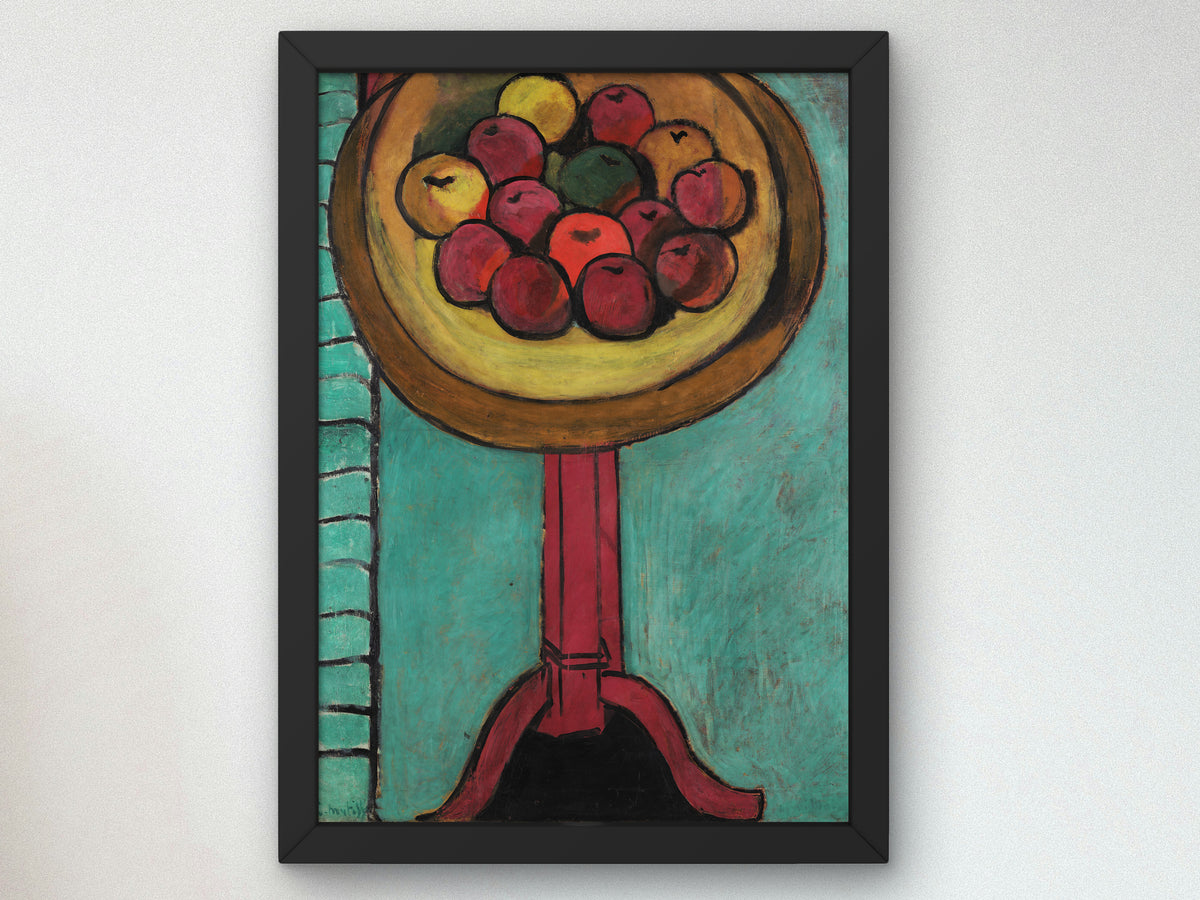 Bowl of Apples on a Table by Henri Matisse 1916, Wall Art Print, Fine Art Reproduction, Museum Quality Decor, Poster
