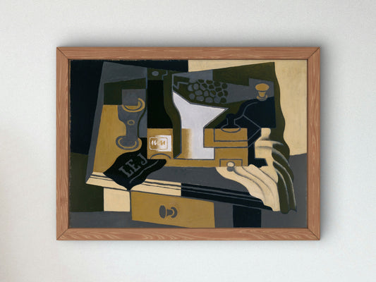 Coffee Grinder by Juan Gris 1920, Wall Art Print, Fine Art Reproduction, Museum Quality Decor, Poster