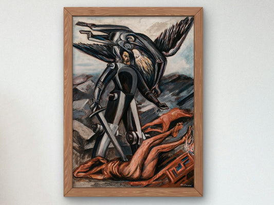 The Conquest by José Clemente Orozco 1942, Wall Art Print, Fine Art Reproduction, Museum Quality Decor, Poster