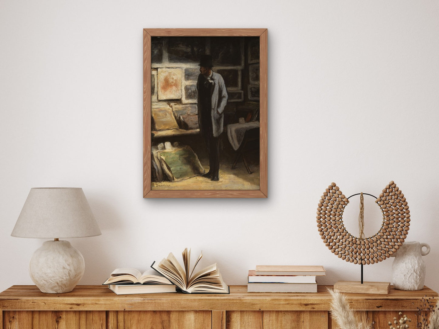 The Print Collector by Honoré Daumier 1860, Wall Art Print, Fine Art Reproduction, Museum Quality Decor, Poster