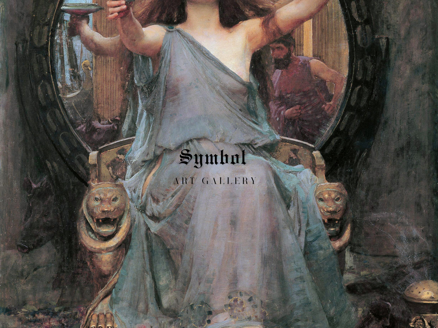 Circe Offering the Cup to Odysseus by John William Waterhouse 1891, Wall Art Print, Fine Art Reproduction, Museum Quality Decor, Poster