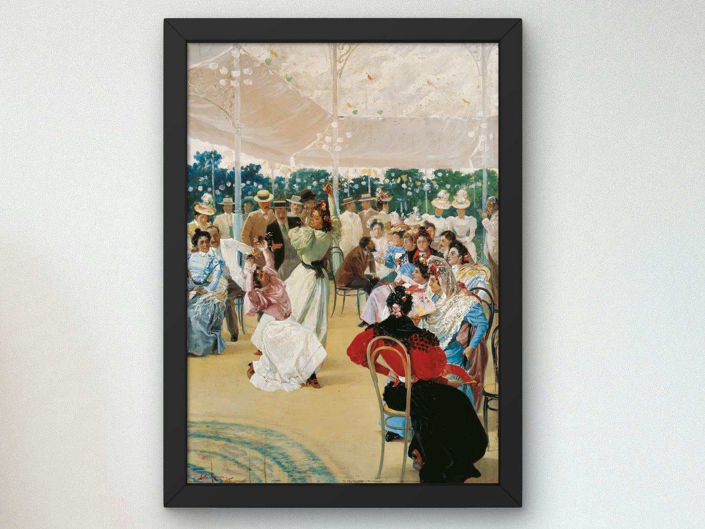The Cordoba Fair by Julio Romero de Torres 1899, Wall Art Print, Fine Art Reproduction, Museum Quality Decor, Poster