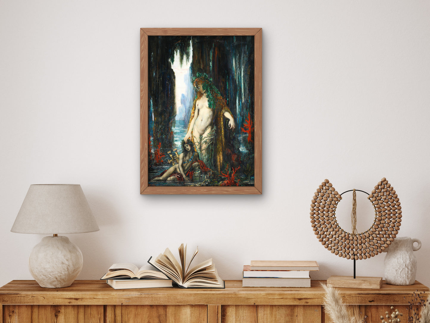 The Poet and the Siren by Gustave Moreau 1893, Wall Art Print, Fine Art Reproduction, Museum Quality Decor, Poster