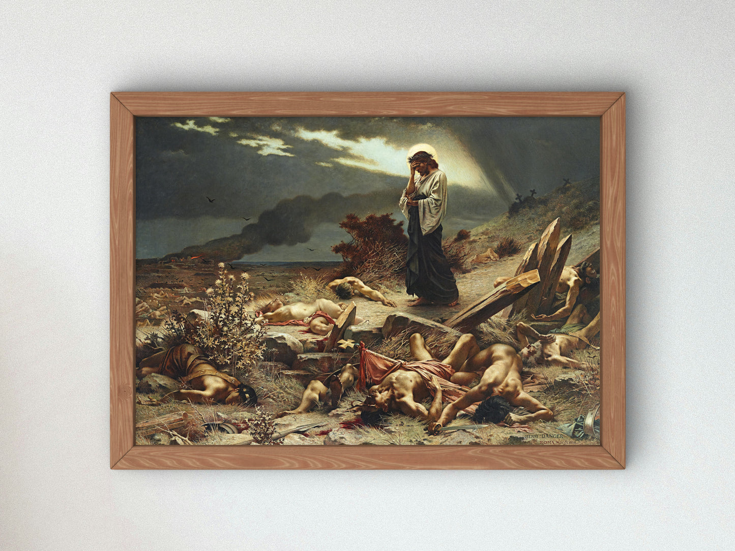 Love One Another by Henri Camille Danger, Wall Art Print, Fine Art Reproduction, Museum Quality Decor, Poster