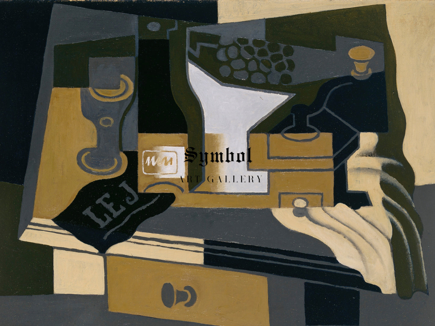 Coffee Grinder by Juan Gris 1920, Wall Art Print, Fine Art Reproduction, Museum Quality Decor, Poster