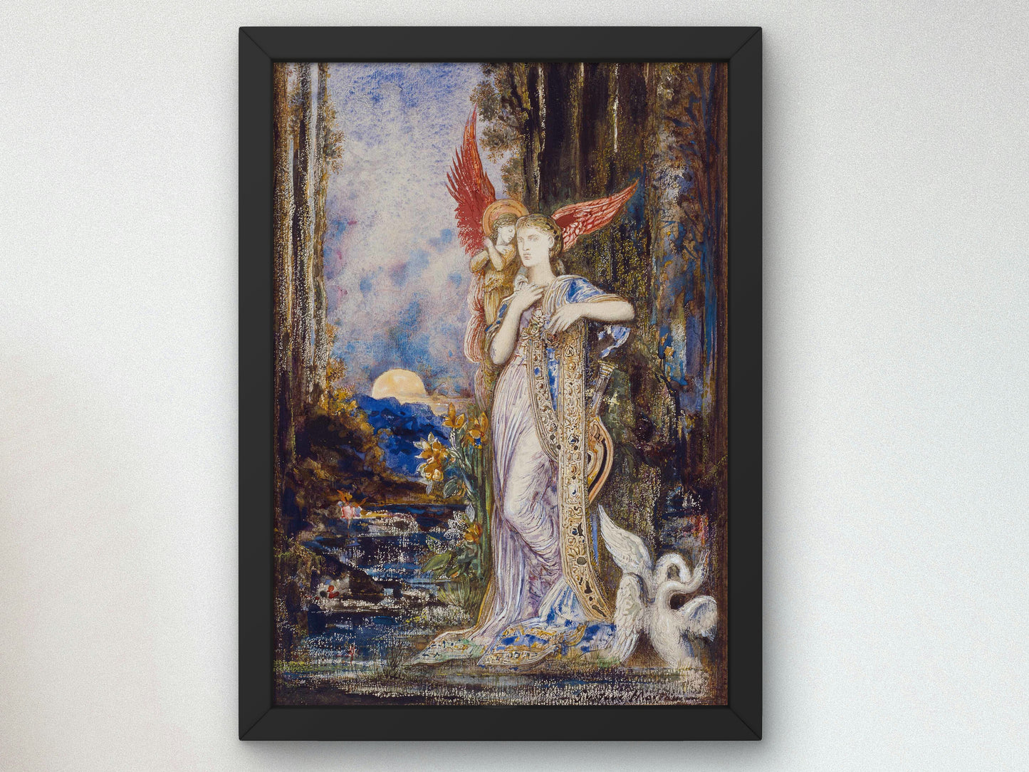 Inspiration by Gustave Moreau 1883, Wall Art Print, Fine Art Reproduction, Museum Quality Decor, Poster