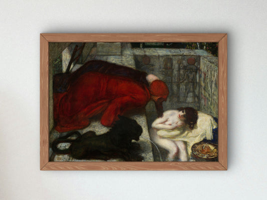 Susanna in the Bath by Franz von Stuck 1896, Wall Art Print, Fine Art Reproduction, Museum Quality Decor, Poster