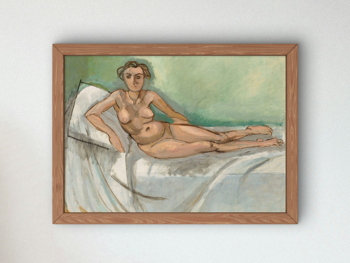 Half Reclining Nude by Henri Matisse 1918, Wall Art Print, Fine Art Reproduction, Museum Quality Decor, Poster