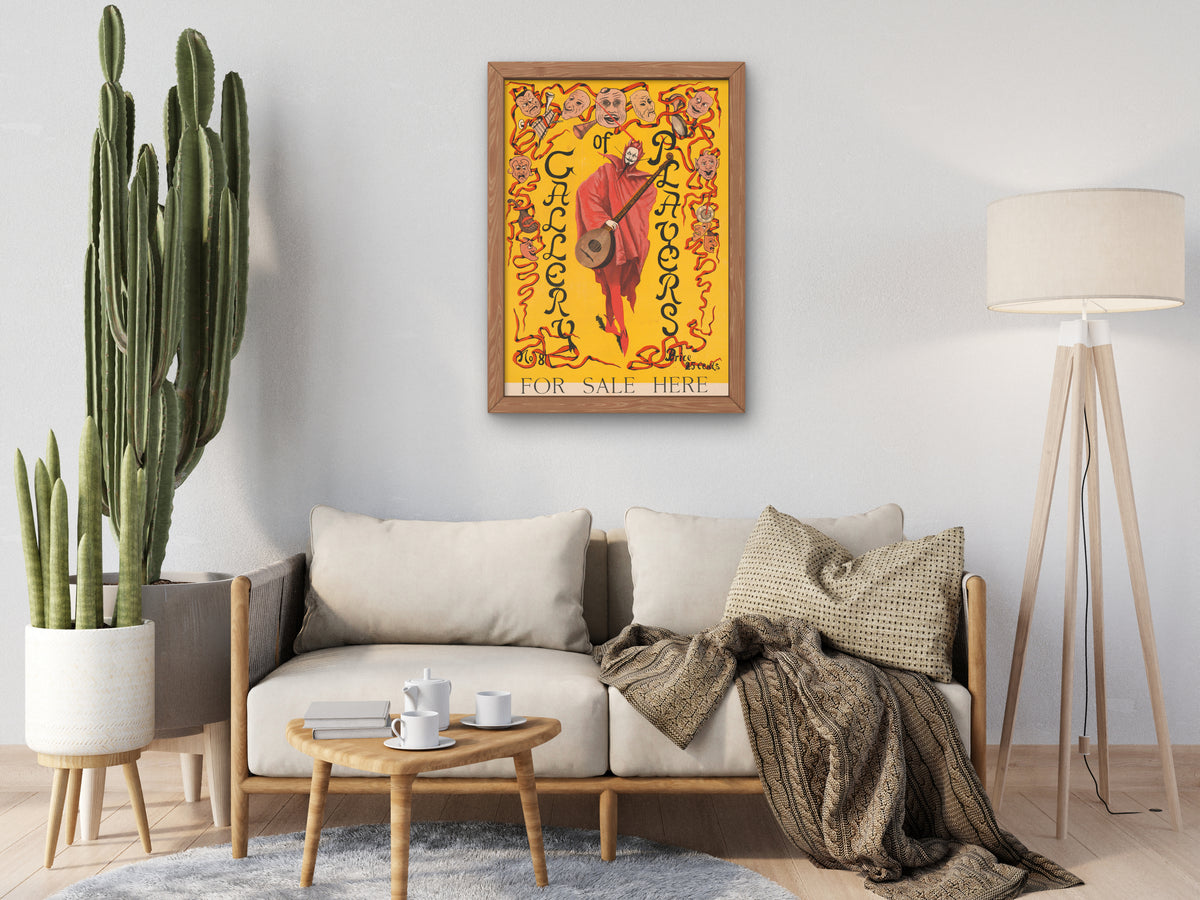Gallery of Players by Unknown, Wall Art Print, Fine Art Reproduction, Museum Quality Decor, Poster