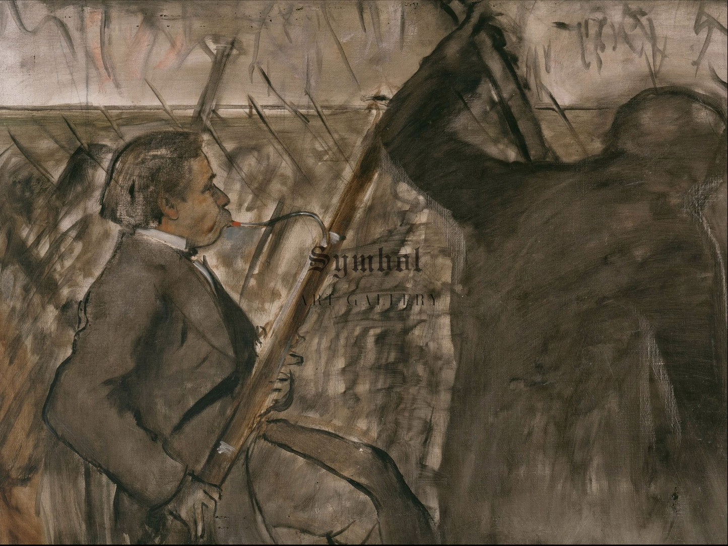 Musicians in the Orchestra by Edgar Degas 1874, Wall Art Print, Fine Art Reproduction, Museum Quality Decor, Poster