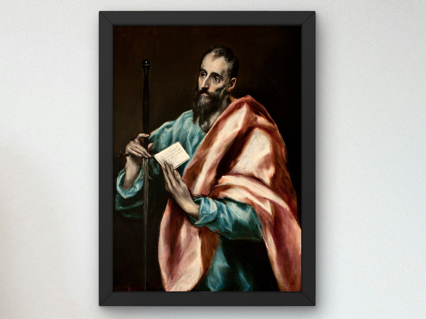Saint Paul by El Greco 1610, Wall Art Print, Fine Art Reproduction, Museum Quality Decor, Poster