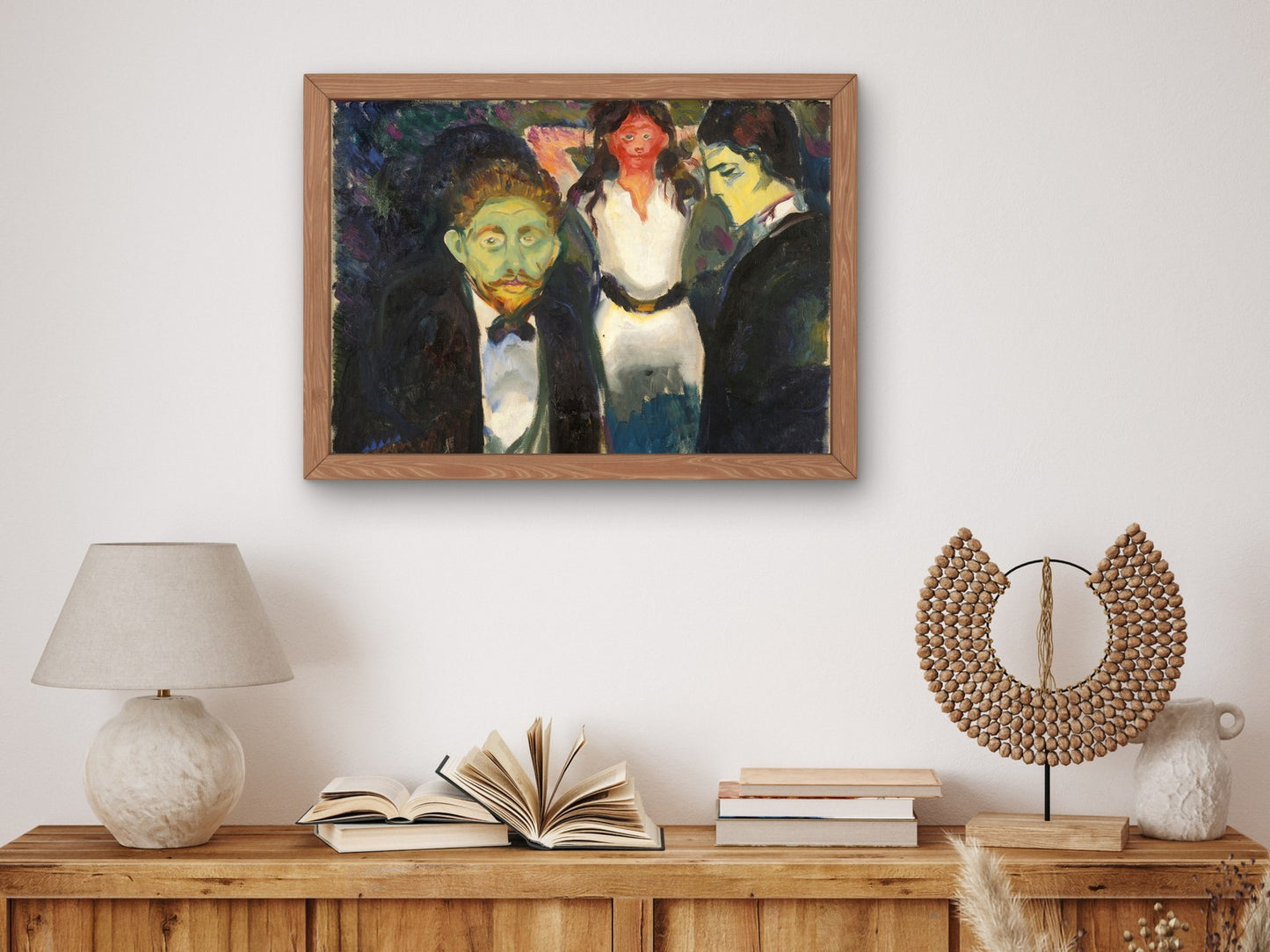 Jealousy by Edvard Munch 1907, Wall Art Print, Fine Art Reproduction, Museum Quality Decor, Poster