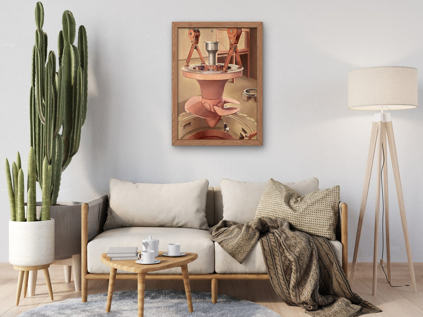 Suspended Power by Charles Sheeler 1939, Wall Art Print, Fine Art Reproduction, Museum Quality Decor, Poster