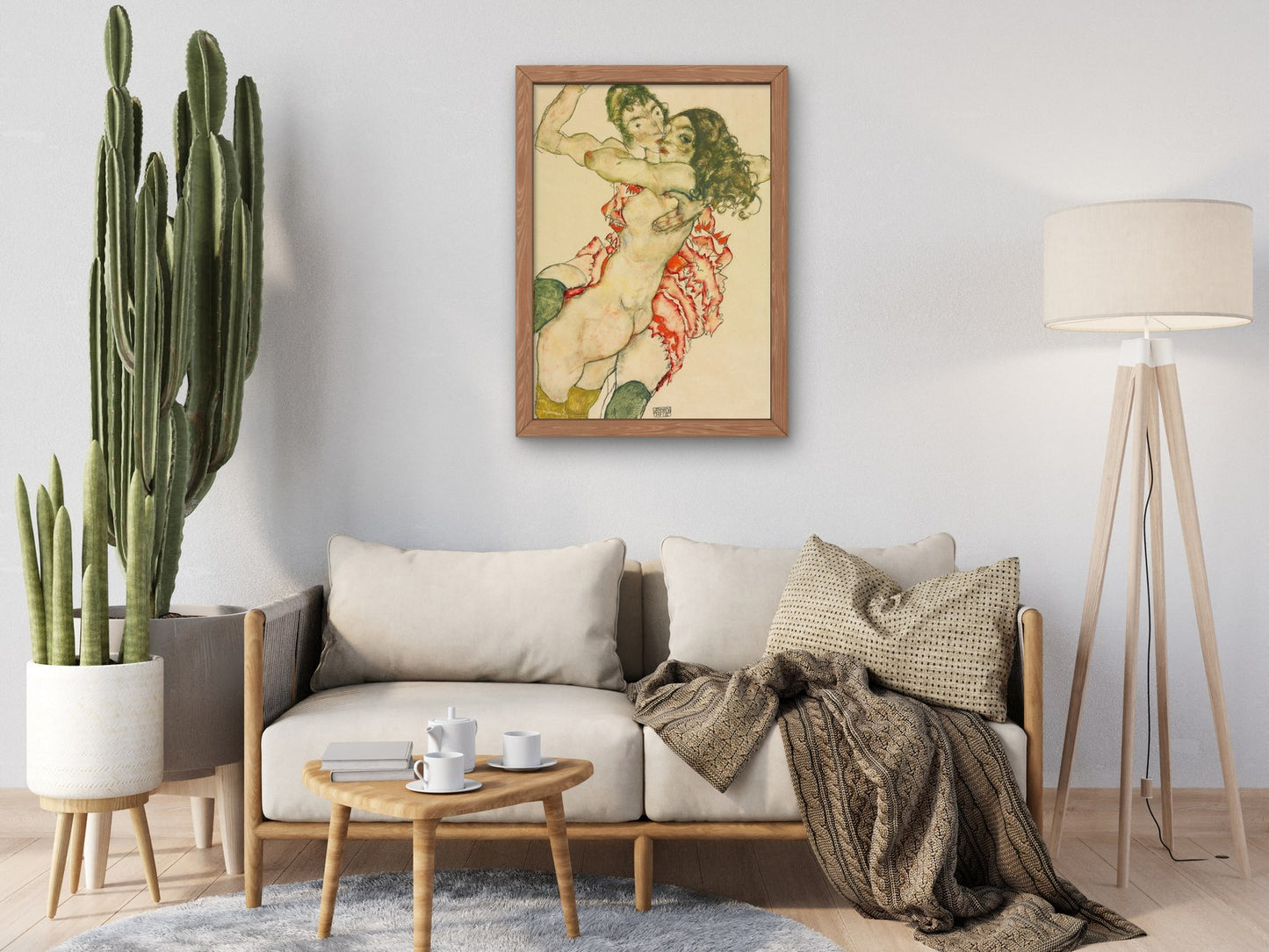 Two Women Embracing by Egon Schiele 1915, Wall Art Print, Fine Art Reproduction, Museum Quality Decor, Poster