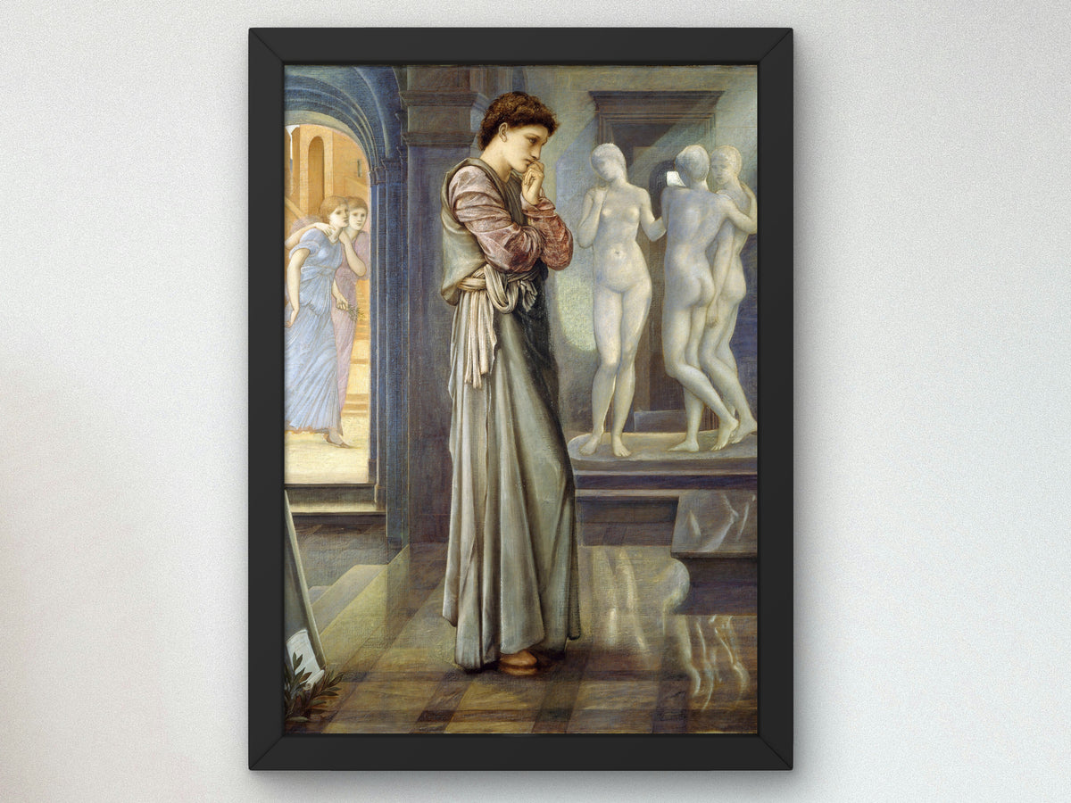 Pygmalion and the Image by Edward Burne Jones 1878, Wall Art Print, Fine Art Reproduction, Museum Quality Decor, Poster