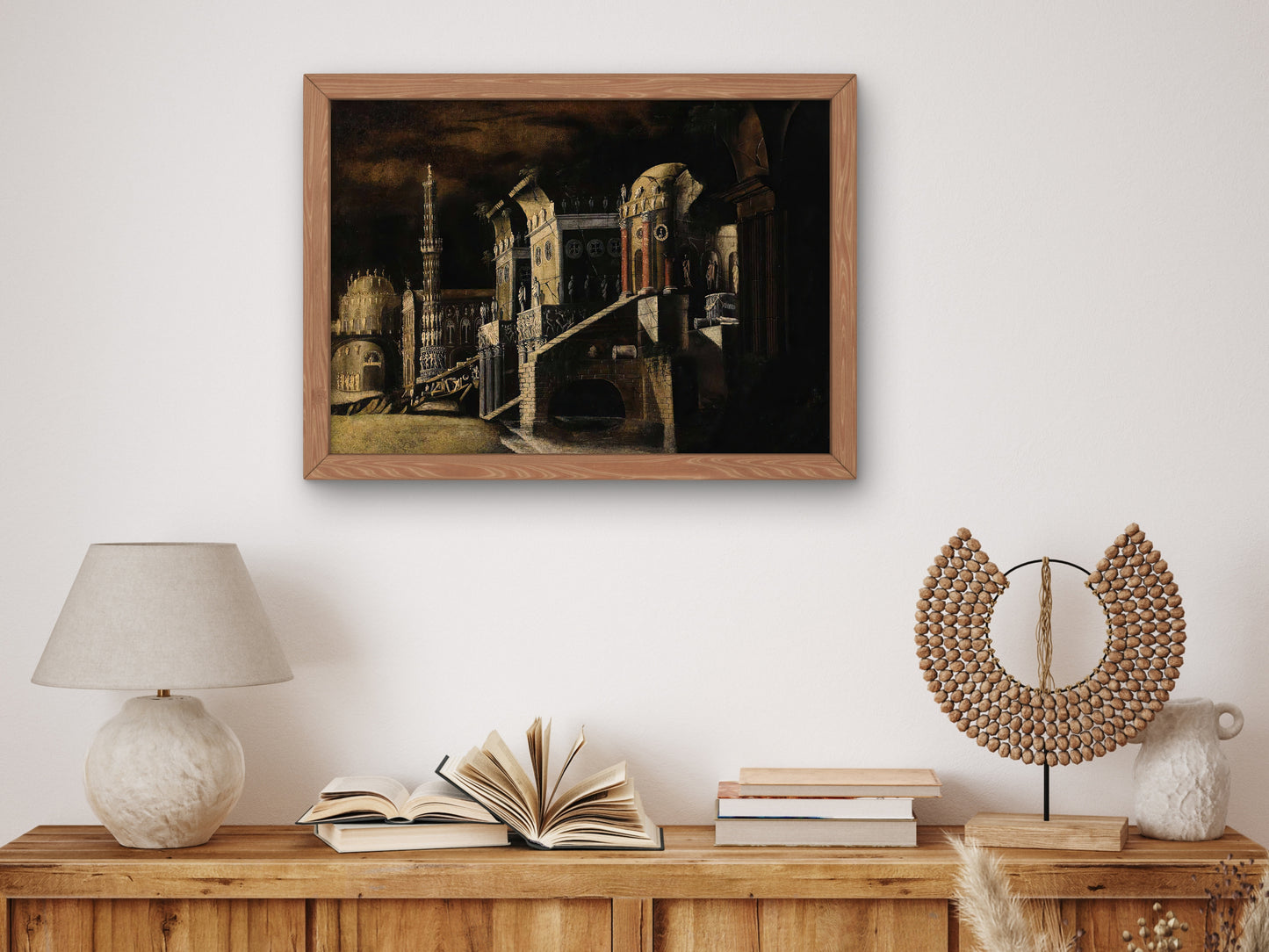 View of an Imaginary Palace by François de Nomé, Wall Art Print, Fine Art Reproduction, Museum Quality Decor, Poster