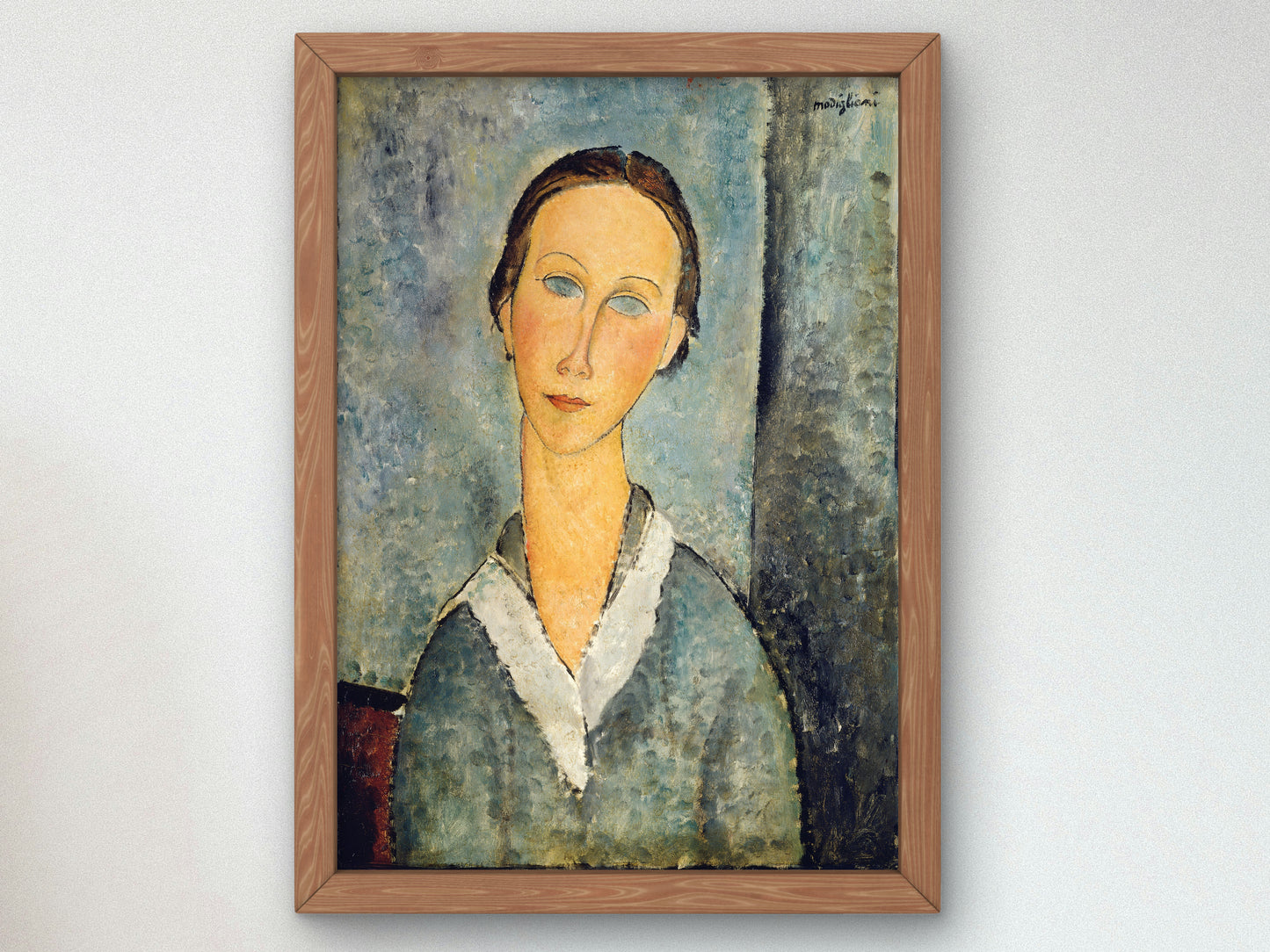 Girl in a Sailor's Blouse by Amedeo Modigliani 1918, Wall Art Print, Fine Art Reproduction, Museum Quality Decor, Poster