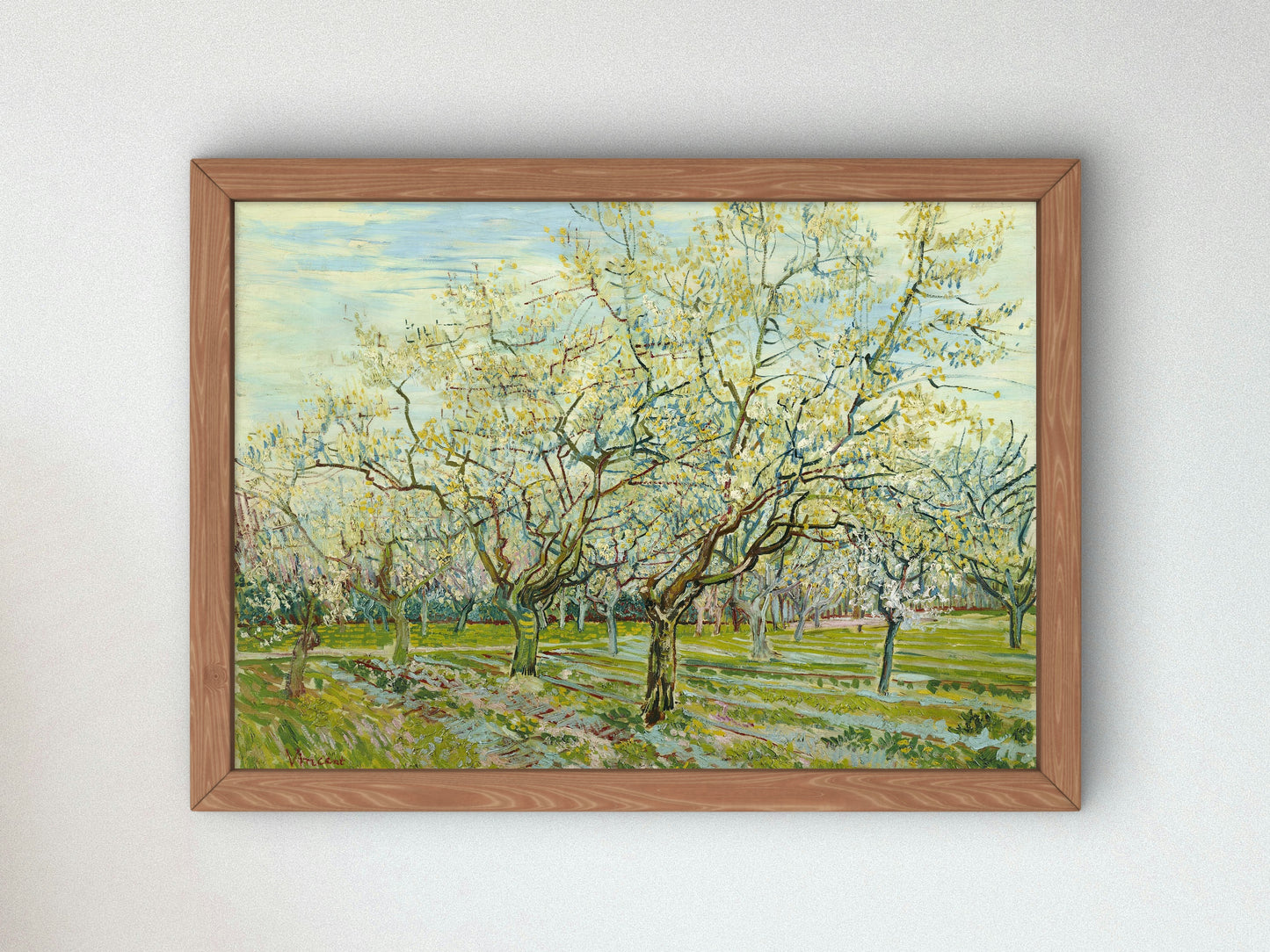The White Orchard by Vincent van Gogh 1888, Wall Art Print, Fine Art Reproduction, Museum Quality Decor, Poster