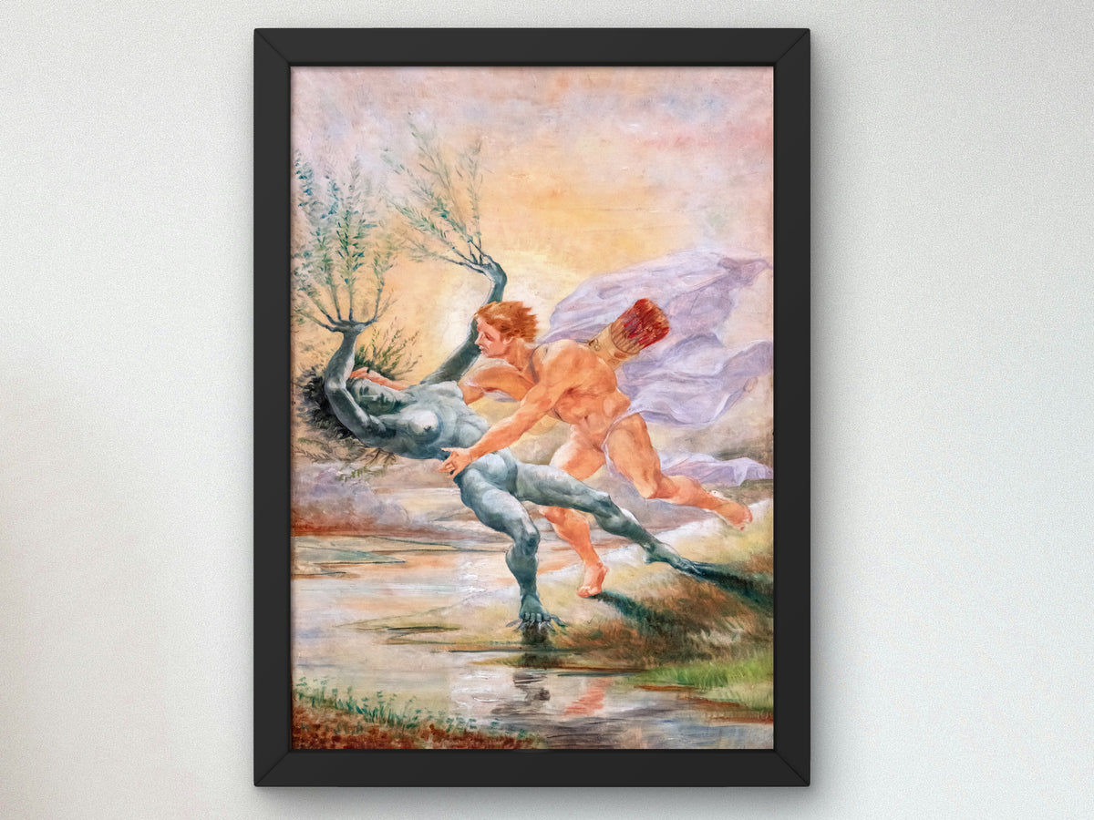 Apollo and Daphne by Jean Baptiste Cariven, Wall Art Print, Fine Art Reproduction, Museum Quality Decor, Poster