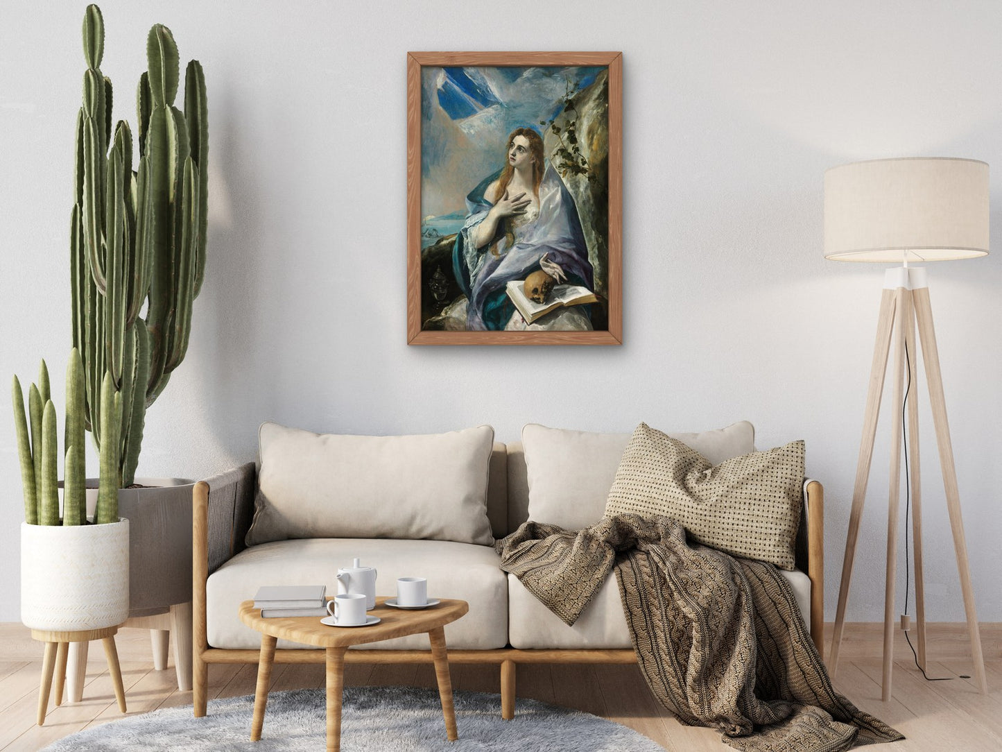 The Penitent Mary Magdalene by El Greco 1576, Wall Art Print, Fine Art Reproduction, Museum Quality Decor, Poster