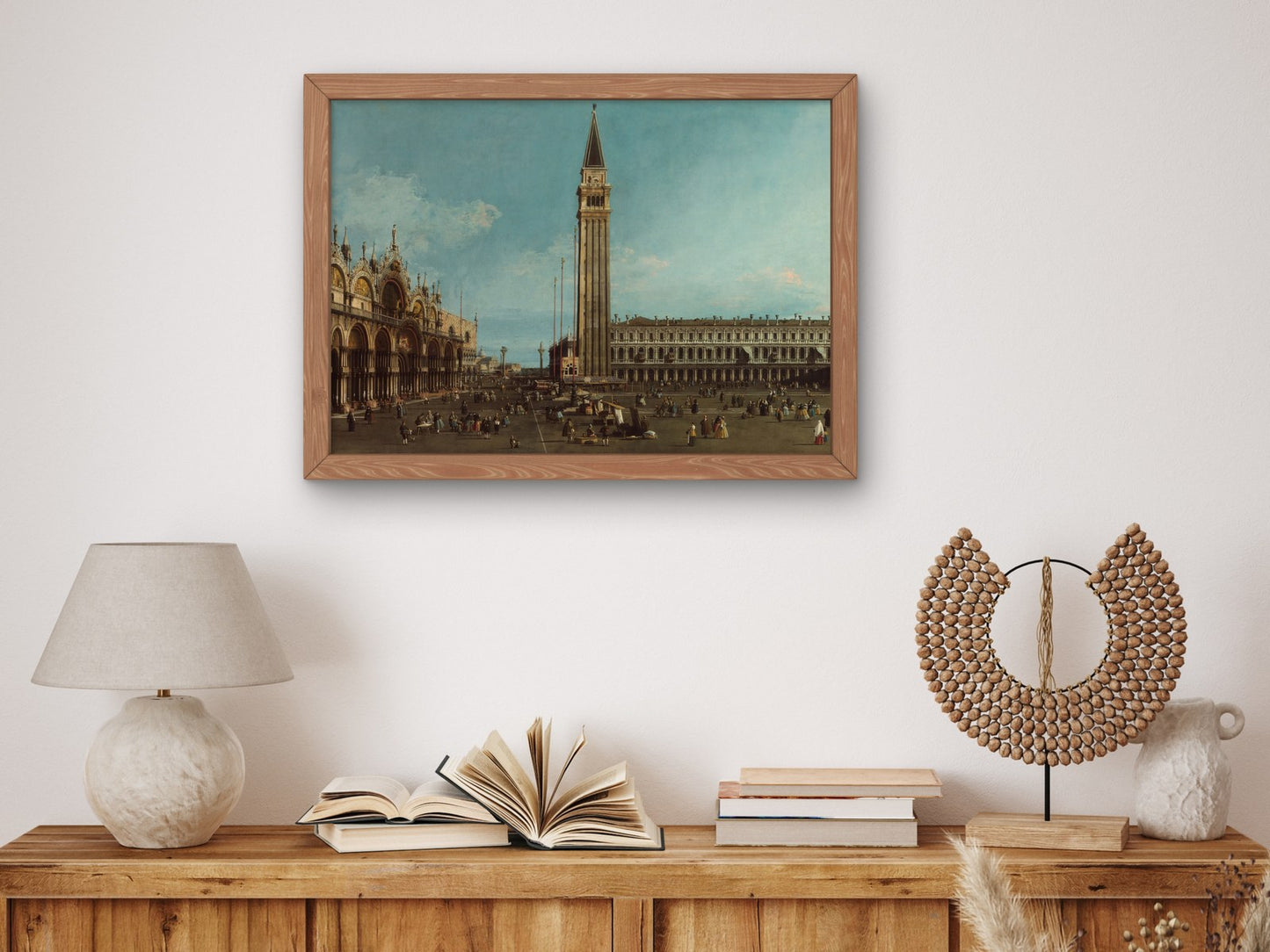 The Piazza San Marco Venice by Canaletto 1746, Wall Art Print, Fine Art Reproduction, Museum Quality Decor, Poster