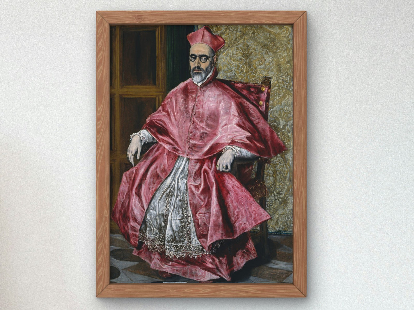 Cardinal Fernando Nino de Guevara by El Greco 1600, Wall Art Print, Fine Art Reproduction, Museum Quality Decor, Poster