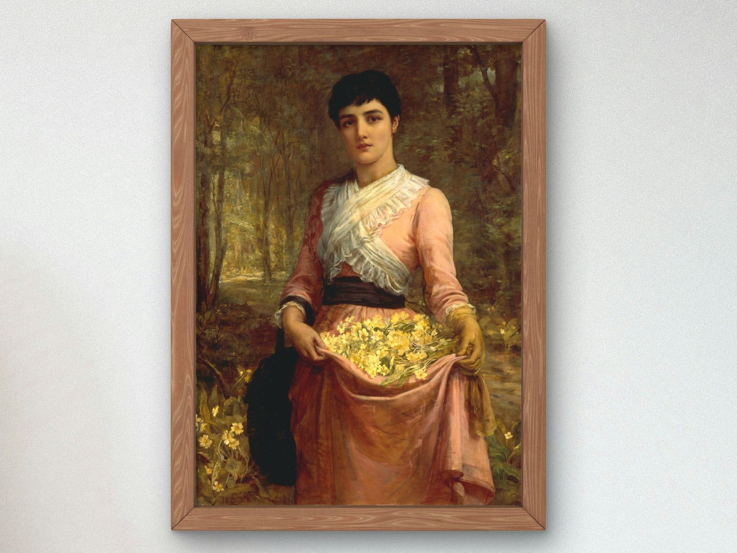 The Daughters of Our Empire England The Primrose by Edwin Long 1887, Wall Art Print, Fine Art Reproduction, Museum Quality Decor, Poster