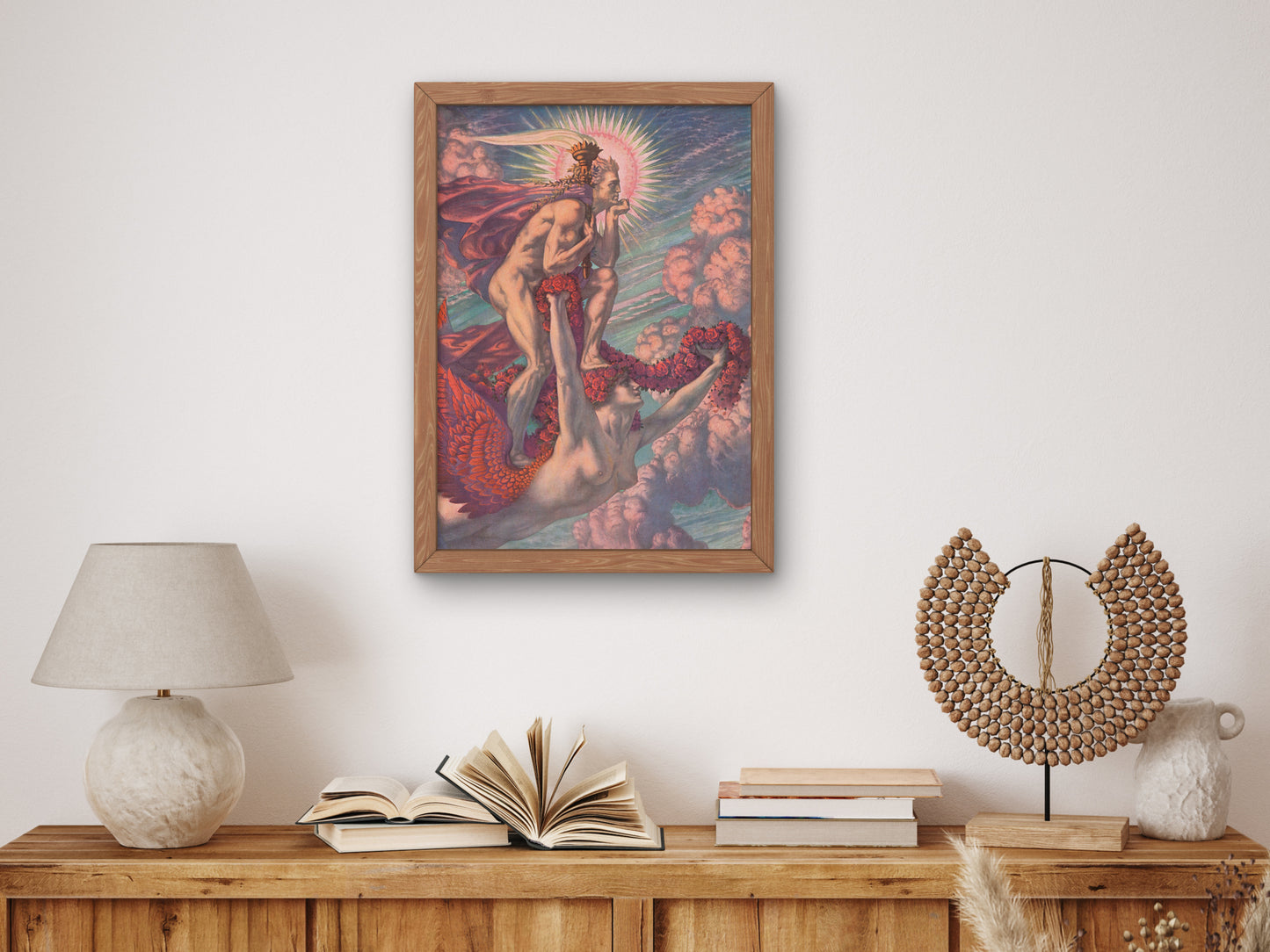 The Victorious Genius by Jean Delville, Wall Art Print, Fine Art Reproduction, Museum Quality Decor, Poster