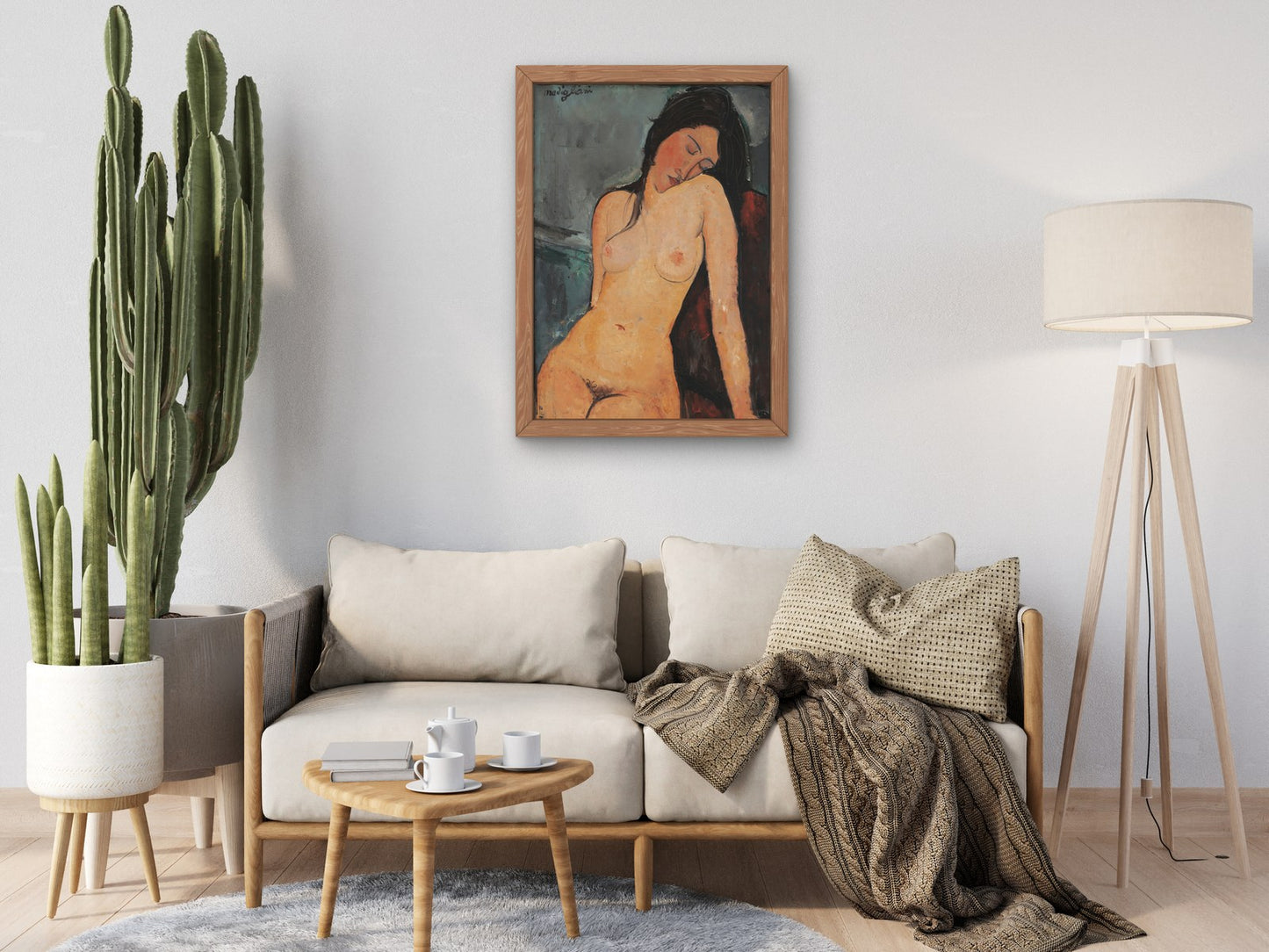 Female Nude by Amedeo Modigliani 1916, Wall Art Print, Fine Art Reproduction, Museum Quality Decor, Poster