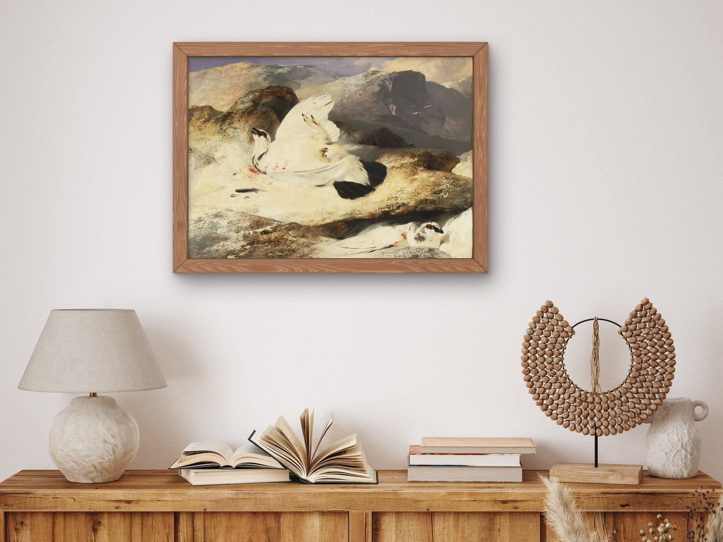 Ptarmigan in a Landscape by Edwin Landseer 1833, Wall Art Print, Fine Art Reproduction, Museum Quality Decor, Poster