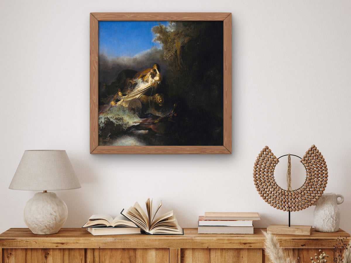 The Abduction of Proserpina by Rembrandt van Rijn 1631, Wall Art Print, Fine Art Reproduction, Museum Quality Decor, Poster