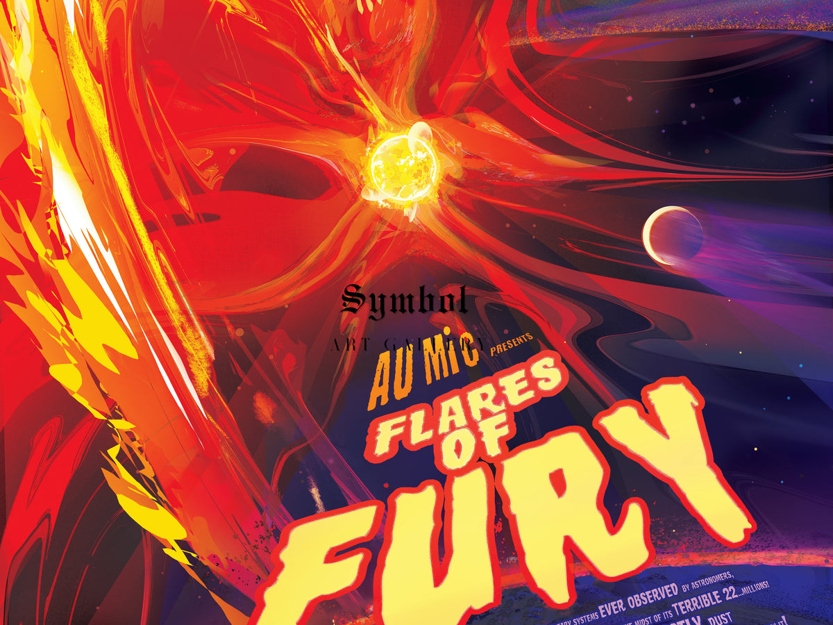 Flares of Fury by NASA 2020, Wall Art Print, Fine Art Reproduction, Museum Quality Decor, Poster