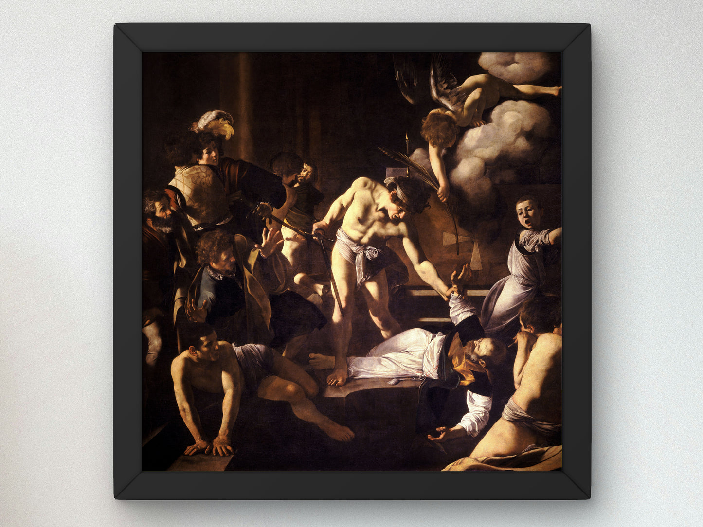 The Martyrdom of Saint Matthew by Caravaggio 1600, Wall Art Print, Fine Art Reproduction, Museum Quality Decor, Poster