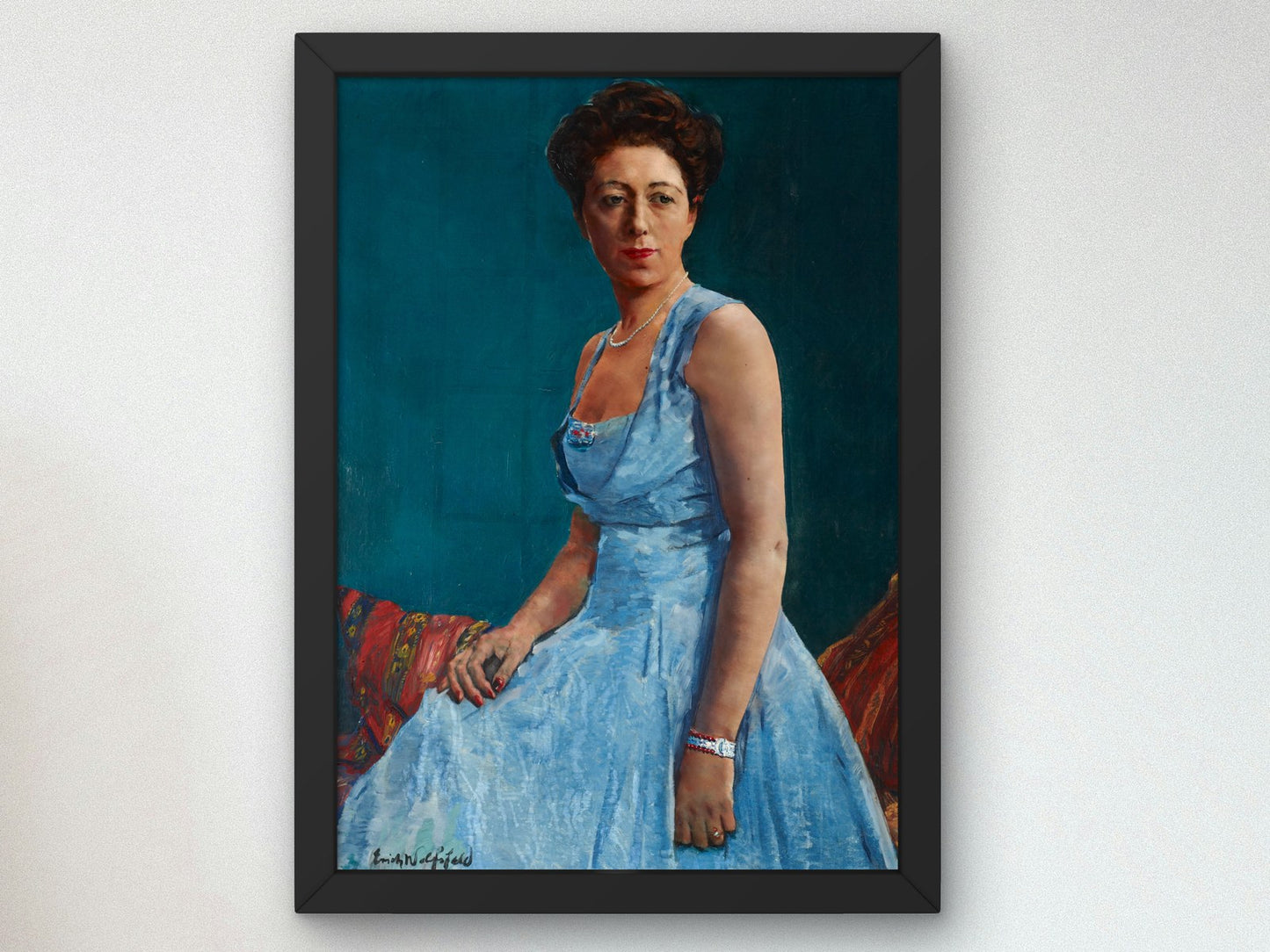 Portrait of Dorothy Stone by Erich Wolfsfeld 1944, Wall Art Print, Fine Art Reproduction, Museum Quality Decor, Poster