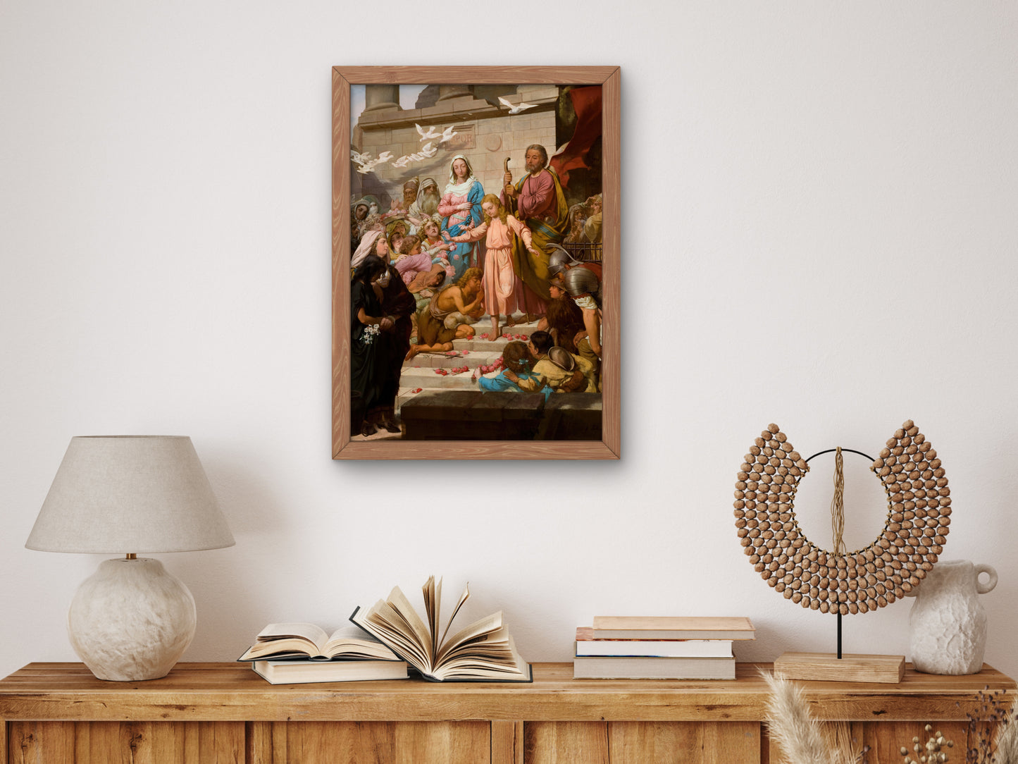 Christ Leaving the Temple by Feliks Wygrzywalski 1870, Wall Art Print, Fine Art Reproduction, Museum Quality Decor, Poster