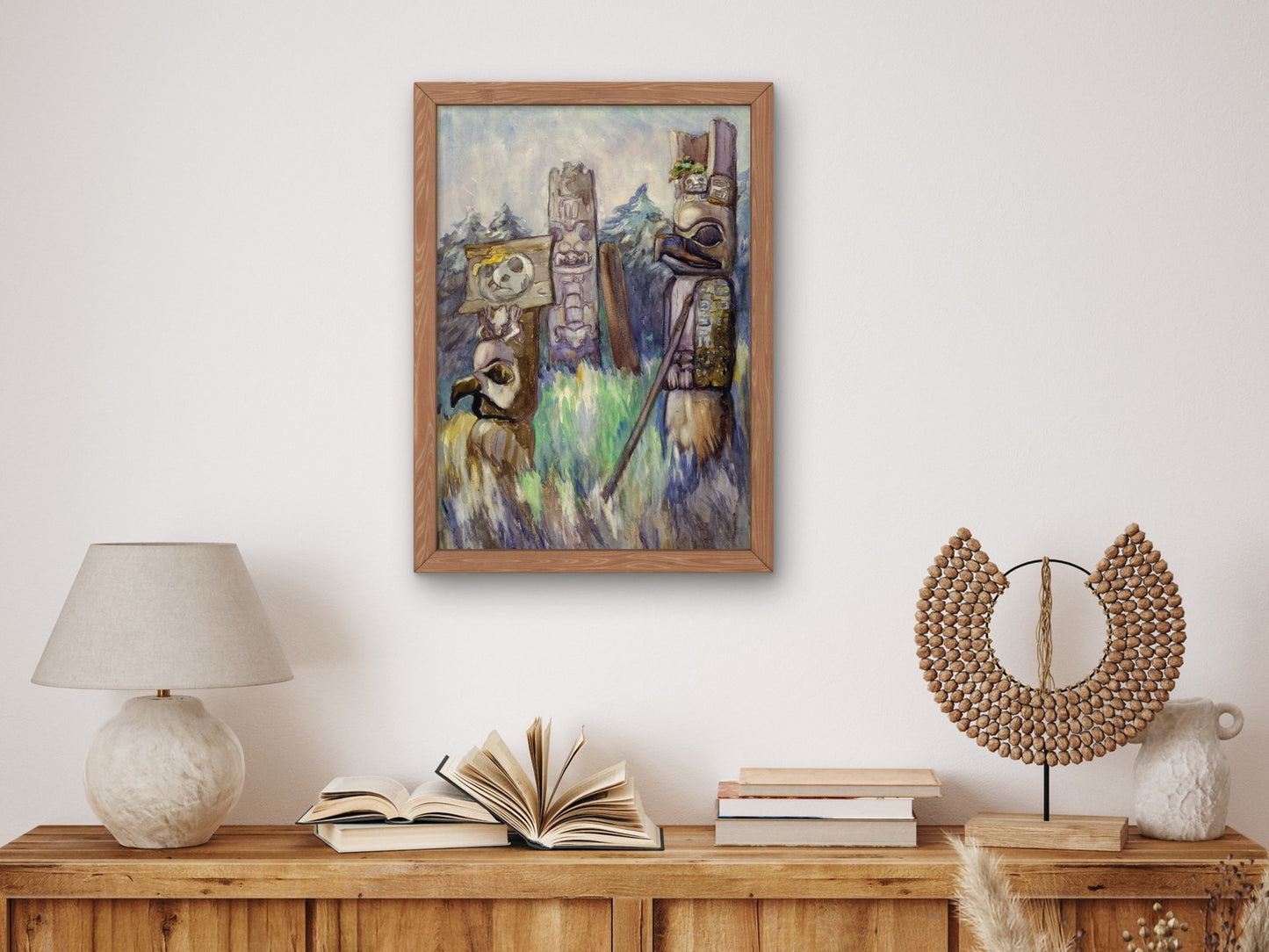 Field with Pole by Emily Carr 1912, Wall Art Print, Fine Art Reproduction, Museum Quality Decor, Poster