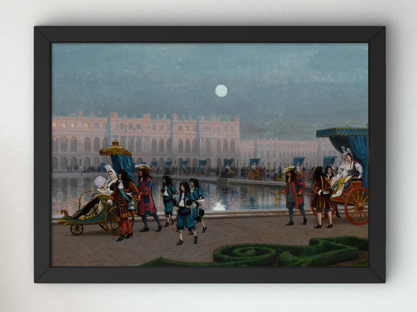 Promenade of the Court in the Gardens of Versailles by Jean Léon Gérôme 1886, Wall Art Print, Fine Art Reproduction, Museum Quality Decor